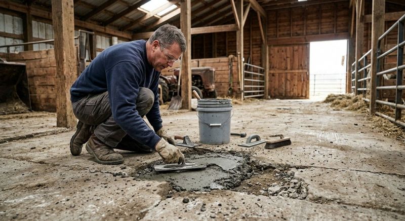 Barn Concrete Repair Service